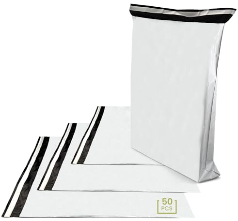 Netuno 50 Folien Versandtaschen 55 x 80 cm Versandtaschen Plastik Tüten zum Verschicken Versandfolien Taschen Versandtüten Warenbeutel Folienbeutel Versandbeutel für vinted shipping bags packaging