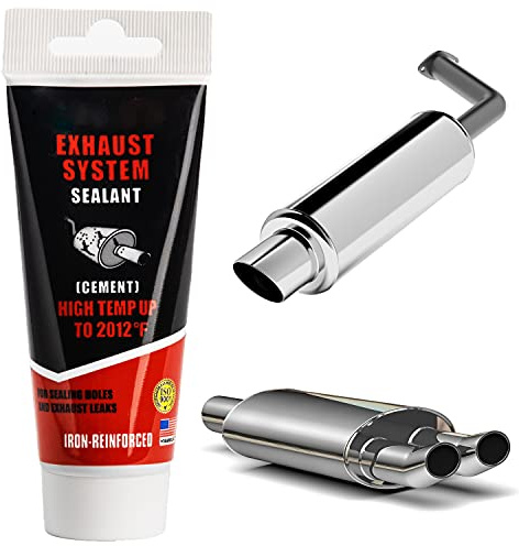 Plextone avgassystemrör reparationssats hög temperatur cement spricka tätare avgasrör ljuddämpare reparation självhäftande tätningsmedel