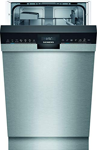Siemens SR43ES28KE iQ300 Unterbau-Geschirrspüler, D, 63 kWh, 9 MGD, Smart Home kompatibel via Home Connect, Hygiene Plus Programm, Oberkorb mit rackMatic