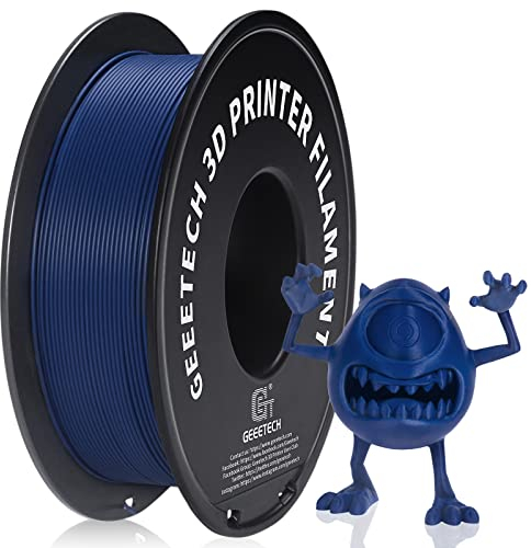 GEEETECH Matte PLA Filament, 3D-Drucker PLA Filament 1 kg Spule, Genauigkeit +/- 0,03 mm, Navy blau