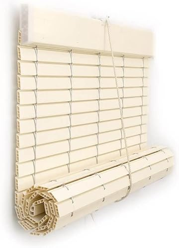 Persiana Alicantina avvolgibile per finestre e porte | PVC Colore avorio | vari dimensioni (95 x 110 cm)