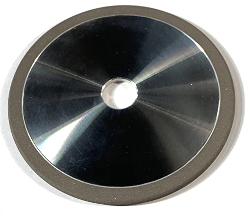 Winona Van Norman Precision CBN & Diamond Grit Chainsaw Sharpening Wheels - 5.75'' Diameter, 3/16'' Thick, 7/8'' Hole, Fits 3/8'' & .404 Pitch Chains, Coated, Gray