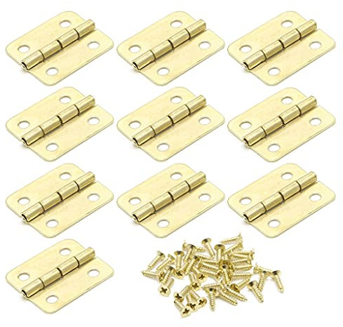 100 pièces/Ensemble de ferrures de Meubles de charnière de Porte d'armoire de Cuisine, charnières de tiroir en Or à 4 Trous pour ferrures de Meubles de boîte