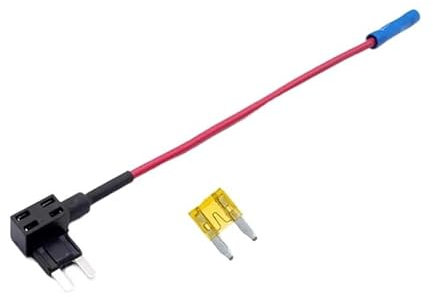 1PCS 12V Mini Small Medium Auto Sicherungshalter Zusätzlicher Schaltkreis TAP Adapter mit 10A Mini Standard ATM Flachsicherung (Color : Mini, Size : 4A)