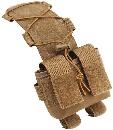 HDDQH Taktische Helmtasche – MK2 Akku-Balance-Gewichtstasche Mit Klettverschluss – Jagd, Airsoft, Schießen, Paintball, Taktisches Helm-Zubehör (Color : CB)