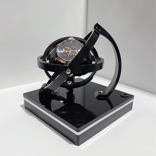 ZDMZR Remontoir de Montre Simple pour Montres Automatiques avec Moteur Silencieux, Boîte de Montre Rotative pour Montres Automatiques Haut de Gamme(17~20cm)