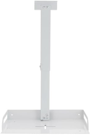 Support de projecteur universel pour plafond/mur, support de projecteur, hauteur réglable, guide de câble, acier + alliage d'aluminium, charge maximale de 14 kg (blanc)