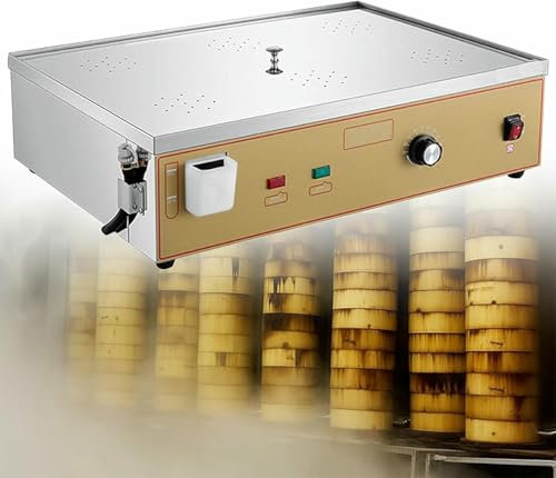 Vaporera eléctrica de 2/4/6 orificios, vaporera comercial para panecillos y alimentos,vaporera de acero inoxidable con alarma de cocción en seco para restaurantes,bufés y tiendas en casa,Six-Hole