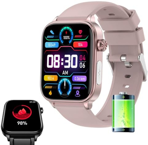 bergxperten GlucoCare SOS - Original Smartwatch mit SOS-Notruf, automatischer Sturzerkennung, 24/7 Gesundheitsüberwachung und Aktivitäts-Tracking für Senioren - Sicherheit und Komfort vereint