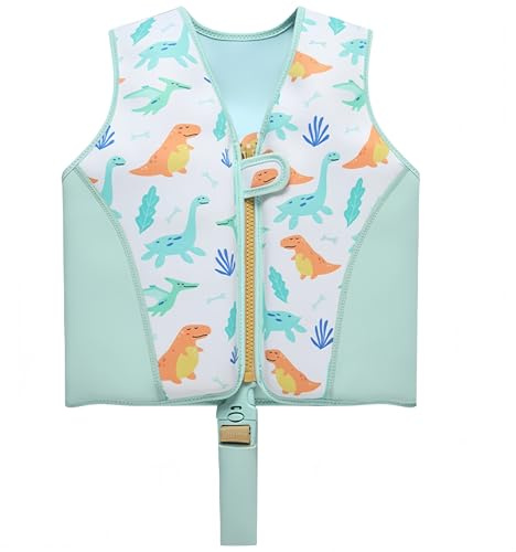 YADEZZN Gilet d'aide à l'apprentissage de la natation pour enfants, avec panneaux en mousse amovibles et sangle de sécurité pour enfants de 3 à 6 ans (30 à 40 kg)
