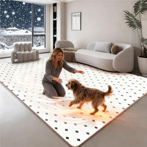 Labasuan Beheizbare Bodenmatte, wasserdicht, mit Einstellbarer Temperatur und 12-Stunden-Timer, elektrischer Heizteppich für Yoga, leicht zu reinigen(180 * 200cm)