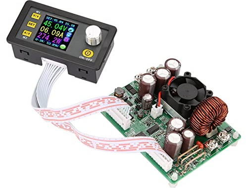 Aumotop Fuente de Alimentación Digital LCD Regulada Reductora Ajustable para Entusiastas del Bricolaje, 0-32 V/0-5 A, Módulo Reductor para Aficionados A la Electrónica (DPS5020)