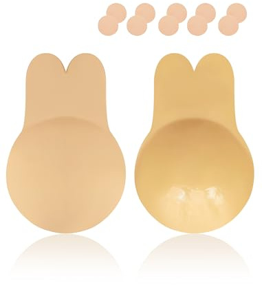 hephboard Klebe BH Push Up Trägerlos Rückenfrei für Große & Kleine Brüste | Trägerlos und unsichtbarer,für rückenfreie Kleider und Brautkleider.für Damen Hautfreundlich,unsichtbar, wiederverwendbar.