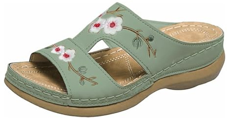 Sandalias para mujer de 36 pulgadas de grosor con pendiente inferior y moda al aire libre, con puntera abierta, cabeza cuadrada, arrastre frío, zapatos de mujer, tela vaquera coreana de tacón alto