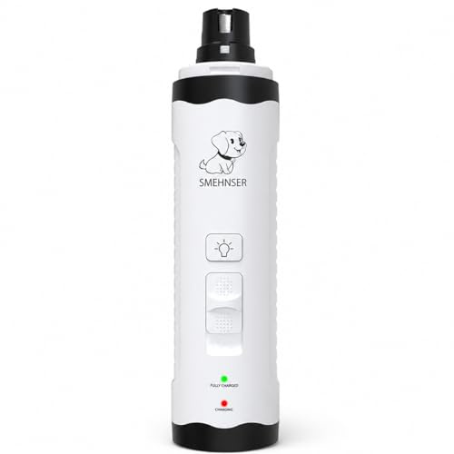 AAFGVC Hiwoof Smooth Groom Lima per Unghie Cane Elettrica Silenziosa con Luce LED per Cani Piccoli Medi Grandi E Gatti