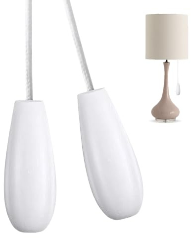 2 Pcs Bathroom Light Pull Handle,Replacement Cord Pull for Ceiling Switch,Cord Spare Ceiling Light Switch Pull Cord,Nylon Pull Cord Light Switch Bathroom Light Pull Cord for Fans, Chandeliers(1.5m)