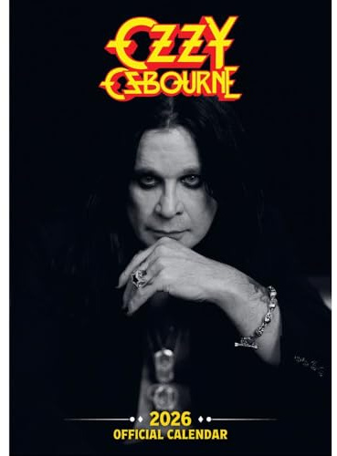 2026 CALENDAR OZZY OSBOURNE MONTH TO VIEW A3 WALL CALENDAR OFFICIAL PRODUCT