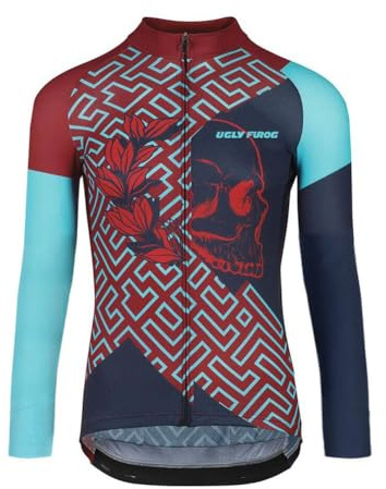 UGLY FROG Radtrikot Winter Damen Langarm Fahrradtrikot Gemütlich Thermo Fahrradbekleidung Cube Anti-Cold