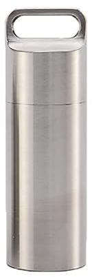 3 Pillendosen, tragbare Pillendosen, wasserdichter Pillendosenhalter für den täglichen Gebrauch, tragbarer Medikamentenspender für Outdoor-Camping und Reisen (Silver, 6.5 * 1.95cm)