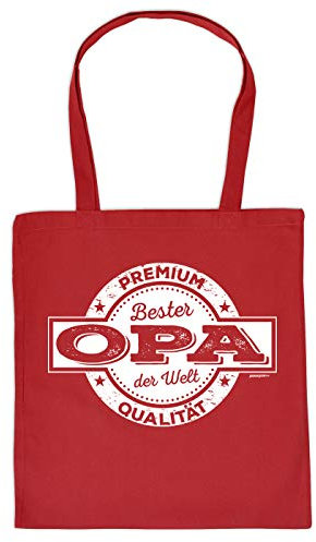 Baumwolltasche bedruckt: Premium Qualität Bester Opa der Welt