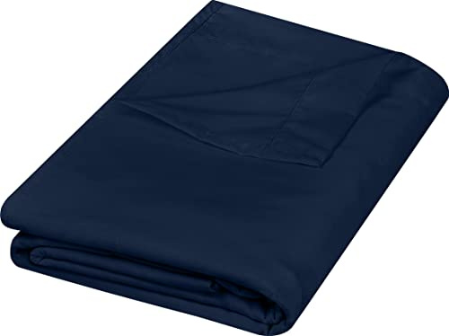 Utopia Bedding Bed Sheet, Soft Brushed Microfiber Fabric, Non-Shrinkable And Fade-Resistant, Easy Care, Only 1 Sheet, Queensize, Navy Blue