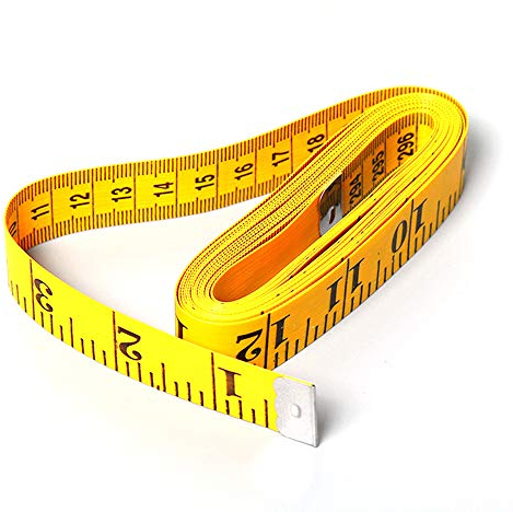 TopHomer Maßband 300 cm/120 Inch Flexibles Maßband Körper Schneidermaßband Weiches Massband Körpermaßband Maßbänder zum Nähen Körperumfang für Schneider Handwerker Haushalte, 1 Stück