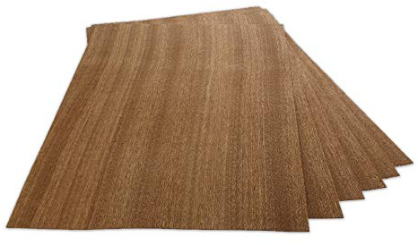 WoodPress® Mahagoni Echtholzfurnier A4, 6 Furnierblätter