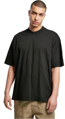 Urban Classics Oversized Mock Neck T-shirt herr, svart, XL