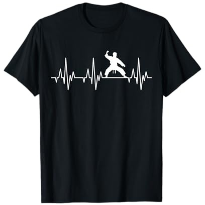 Karate Judo Kampfsport Herzschlag Kung Fu Taekwondo Sportler T-Shirt