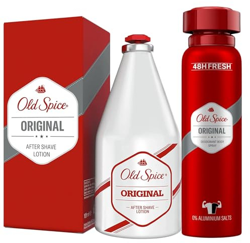 Old Spice Original Men's Gift Set Bundle with Aftershave Lotion 100ml and Deodorant Spray 150ml