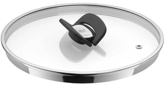 WMF Click&Serve Pfannen- Topfdeckel 24 cm, stapelbar, Glasdeckel mit Schmetterlingsgriffe, spülmaschinengeeignet