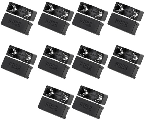 Create idea 10 stycken PCB-monterade säkringsbrickor, lämpliga för keramiska och glasäkringar 5x20 mm