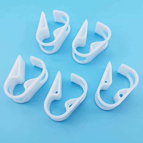JEESHAN Lot de 5 colliers de serrage en plastique de 10 à 16 mm pour tubes, 8 niveaux réglables de contrôle du débit en plastique, pour fermer les tuyaux de laboratoire, industrie, valve de pincement