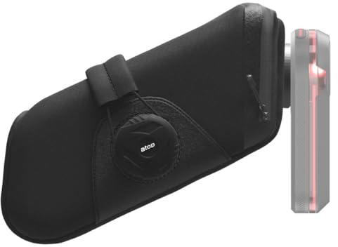 KOM Cycling Saddle Bag - Bike Saddle Bag to Carry Multi-Tool, Tube, Tire Levers, Securely Under Bike Seat featuring for Garmin Varia Mount, ATOP Lacing Dial, and Inner Pocket for Apple AirTag, Black