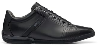 BOSS Men Saturn_Lowp_lux4 A_N Sneaker Black 42 EU