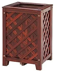 Jardinière Rectangle Avec Pied, Jardinière En Bois Boîte De Plantation Pour Lits Surélevés, Pot De Fleurs Créatif Surélevé Autoportant, Jardinière De Balcon, Bac De Culture ( Couleur : White , Taille