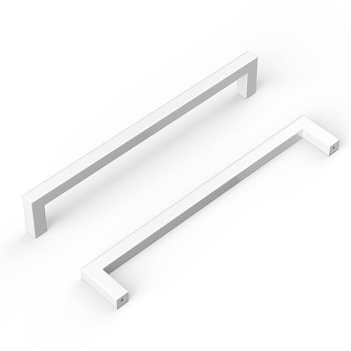 Goldenwarm 10 Stück Schrankgriffe Weiß 160mm Griffe Weiß, Türgriffe Küche Möbelgriffe Küchenmöbel Griffe Für Küchenschränke