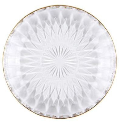 ifundom 1stück Dekorativer Glasbehälter Mit Goldenem Rand Stilvoller Schmuckdisplay Für Zuhause Fotorequisiten Und Besondere Anlässe Für Schmuck Süßigkeiten Und Desserts