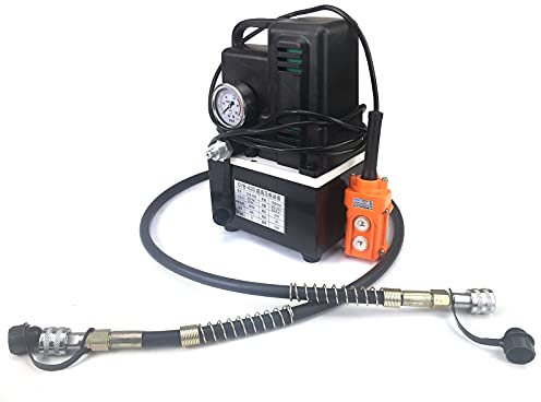 Hydraulikpumpe, 1.2KW 700Bar Elektrische Hydraulikpumpe mit Magnet-Ventil Hydraulikaggregat Hydraulikmotor Pumpe Elektropumpe Werkstattpresse