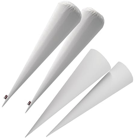 POWER INN Schultütenrohling | 2er Set Rohling ca. 35cm | Zuckertüte Rohling zur Einschulung | Rohling für die Schultüte | (2, 35)