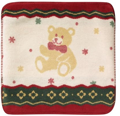 Villeroy & Boch Kissenhüllen Toy's Delight Teddy Creme 50x50 cm | Made in Germany, Kissenhülle mit bunten Weihnachtsmotiven, Dekokissen, OEKO-TEX Made in Green, Zierkissen für Weihnachten