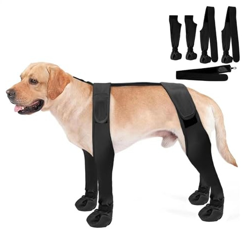 Hundeschuhe mit Hosenträgern - Leggings für Hundestiefel mit Hosenträgern für Kostüme | Schutzstiefel für Hunde gegen Schnee, Schuhe für kleine Hunde, Winterleggings