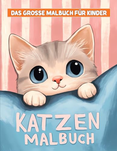 Mein Katzen Malbuch: Mit über 50 einzigartigen Katzen-Designs ist dieses Malbuch perfekt für Kinder und junge Künstler.