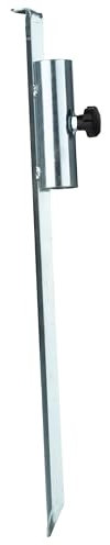 Erdspieß Sonnenschirmhalter 49 cm lang - Stahl Anker - Rasendorn Bodenanker für Schirme, Zeltstangen, Wäschespinne, Zaunpfosten