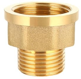 XSDSM Tap Brass Reducer G1 Internal Thread to G3/4 External Thread Adapter Octagonal Reducer for Pipe Conversion Connection