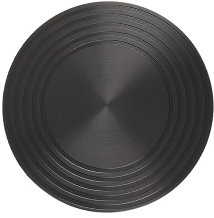 OUNONA Difusor de Estufa Redondo de 28cm de Aluminio Negro