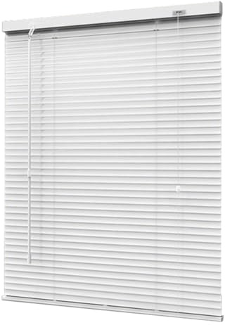 Estor Plisado Protección Solar y Privacidad Oficina Cocina Persianas Venecianas Aluminio Personalizable Stores Vénitiens Oscurecedoras para Salón(80X130CM)