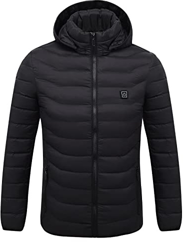 Susenstone Veste Chauffante USB Hommes Femmes Doudoune Manteau Chauffant Électrique Hiver Chaud Lavable avec 3 Niveaux de Chauffage et 21 Zones Chauffage pour Ski Pêche Randonnée Plein Air Blouson