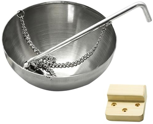 Sauna Essential Oil Diffuser, Stainless Steel Sauna Aromatherapy Cup with Chain for Infrared and Traditional Saunas
