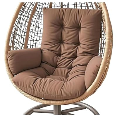 Genérico Cojín para Silla Colgante, Cojines Colgantes para Silla, Impermeable, Grueso, cojín de Repuesto para Silla de Hamaca, Cojines de Asiento de jardín para Columpios Colgantes (Solo Almohadilla)